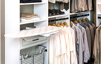 Pull-Out ironing board.