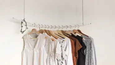 hanging rack, hanging clothes rack, attic storage ideas