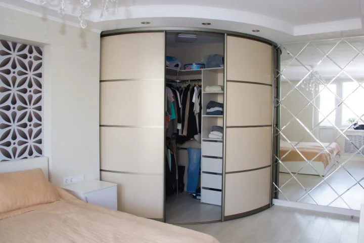 large wardrobe.