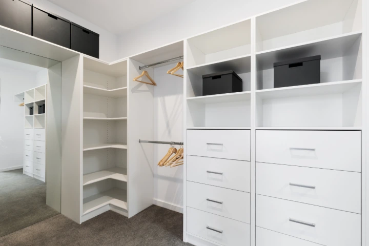 built-in corner closet ideas.