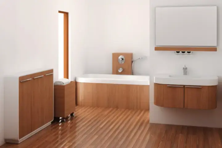 Waterproof bathroom cabinets